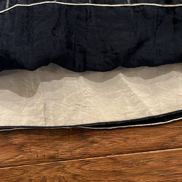 Max Studio Size M Blue Smocked Waist Elastic Tiered Sleeveless Dress - Picture 3 of 6